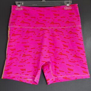 American Eagle Offline Goals Bike Shorts 5" Size XL Pink Orange Crochet Sides